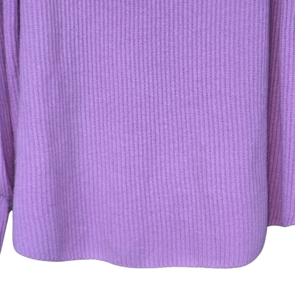 Soft Surroundings Tatiana Cowl Neck Oversized Cashmere Sweater Lilac Size Large - Picture 6 of 9